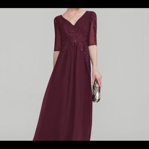 Cabernet Mother of the Bride dress